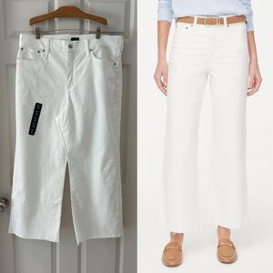 J. Crew White Flare & Wide Leg Jeans